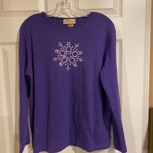 Purple holiday shirt